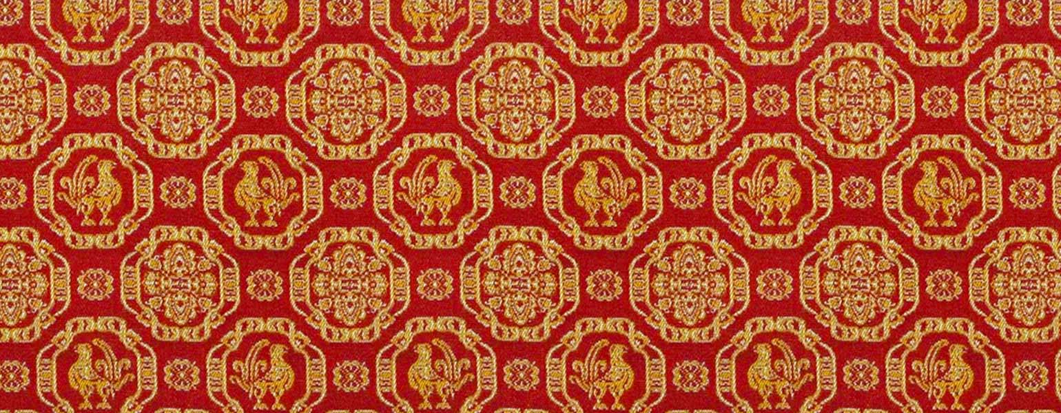 文様特集 ペルシャ鶏華文（ぺるしゃけいかもん） – 龍村美術織物
