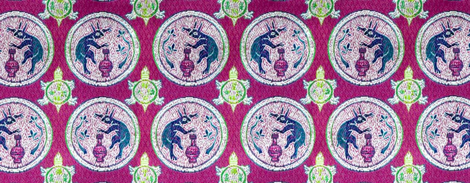 文様特集 天寿国繍兎文（てんじゅこくしゅうともん） – 龍村美術織物