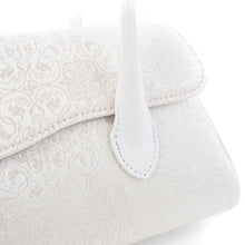 画像をギャラリービューアに読み込む, ハンドバッグ はんなり 葡萄唐草文錦 白小銀【WEB限定】