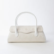 画像をギャラリービューアに読み込む, ハンドバッグ はんなり 葡萄唐草文錦 白小銀【WEB限定】