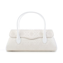 画像をギャラリービューアに読み込む, ハンドバッグ はんなり 葡萄唐草文錦 白小銀【WEB限定】