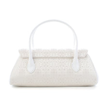 画像をギャラリービューアに読み込む, ハンドバッグ はんなり 葡萄唐草文錦 白小銀【WEB限定】