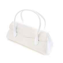 画像をギャラリービューアに読み込む, ハンドバッグ はんなり 葡萄唐草文錦 白小銀【WEB限定】