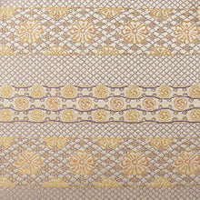 Load image into Gallery viewer, Tea ceremony bag (large), scaly-palm design with tiered cherry blossom pattern