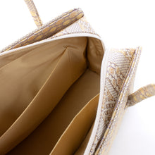 Load image into Gallery viewer, Tea ceremony bag (large), scaly-palm design with tiered cherry blossom pattern