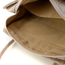 Load image into Gallery viewer, Tea ceremony bag (large), scaly-palm design with tiered cherry blossom pattern