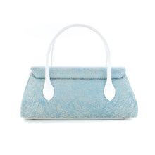画像をギャラリービューアに読み込む, ハンドバッグ はんなり 菊もみ ブルー【WEB限定】