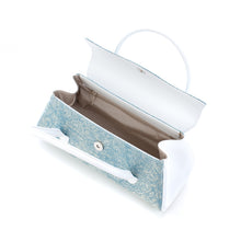 画像をギャラリービューアに読み込む, ハンドバッグ はんなり 菊もみ ブルー【WEB限定】