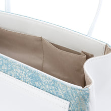 画像をギャラリービューアに読み込む, ハンドバッグ はんなり 菊もみ ブルー【WEB限定】