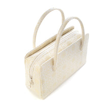 画像をギャラリービューアに読み込む, フォーマル草履バッグセット 葡萄唐草文錦(白小金)