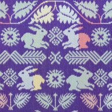 Load image into Gallery viewer, Two-fold billfold, Swedish flower rabbit