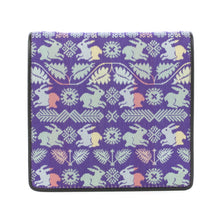 Load image into Gallery viewer, Two-fold billfold, Swedish flower rabbit