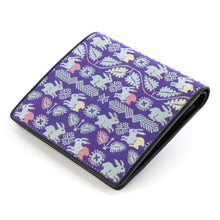 Load image into Gallery viewer, Two-fold billfold, Swedish flower rabbit