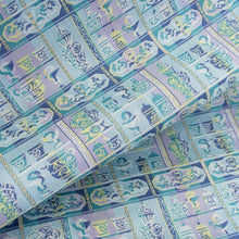 Load image into Gallery viewer, Dashi-fukusa Cloth (Tea-things) (KUSURI-DANA-NO HEBI)(The Snake on the Medicine Cabinet)(blue)