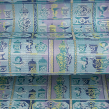 Load image into Gallery viewer, Dashi-fukusa Cloth (Tea-things) (KUSURI-DANA-NO HEBI)(The Snake on the Medicine Cabinet)(blue)