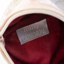 画像をギャラリービューアに読み込む, 半月ポーチ ミッフィー花かるた(シャンパンゴールド)