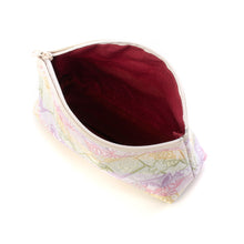 Load image into Gallery viewer, Half Moon Pouch "miffy HANA-KARUTA(lavender)"