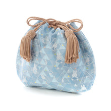 画像をギャラリービューアに読み込む, ミニ巾着 さんかくミッフィー(ブルー)