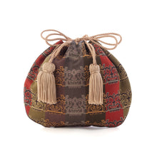 画像をギャラリービューアに読み込む, ミニ巾着 獅噛文長斑錦