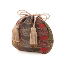 画像をギャラリービューアに読み込む, ミニ巾着 獅噛文長斑錦