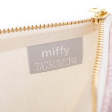 画像をギャラリービューアに読み込む, フラットポーチ(大) むこうむきミッフィー(ピンク)