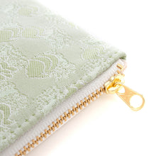 画像をギャラリービューアに読み込む, フラットポーチ(小) むこうむきミッフィー(グリーン)