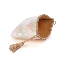 Load image into Gallery viewer, Small Pouch "miffy HANA-KARUTA(champagne gold)"