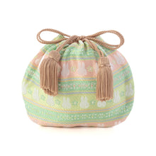 画像をギャラリービューアに読み込む, ミニ巾着 ミッフィー段文(グリーン)