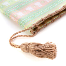 画像をギャラリービューアに読み込む, ミニ巾着 ミッフィー段文(グリーン)