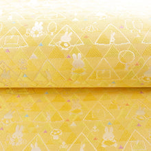Load image into Gallery viewer, Sitate-nagoya-obi "SANKAKU miffy (yellow)"