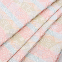 Load image into Gallery viewer, Sitate-nagoya-obi " miffy HANA-KARUTA(champagne gold)"