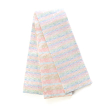 Load image into Gallery viewer, Reversible Obi-sash (half width) "miffy HANA-KARUTA(champagne gold)"×"MAN-MARU miffy(white)"