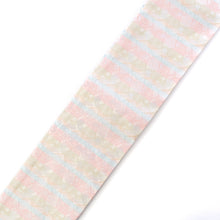 Load image into Gallery viewer, Reversible Obi-sash (half width) "miffy HANA-KARUTA(champagne gold)"×"MAN-MARU miffy(white)"