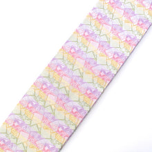 Load image into Gallery viewer, Reversible Obi-sash (half width) "miffy HANA-KARUTA(lavender)"×"MAN-MARU miffy(purple)"