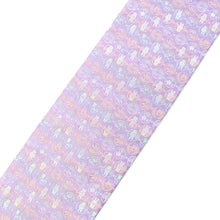 Load image into Gallery viewer, Reversible Obi-sash (half width) "miffy HANA-KARUTA(lavender)"×"MAN-MARU miffy(purple)"