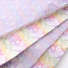 Load image into Gallery viewer, Reversible Obi-sash (half width) "miffy HANA-KARUTA(lavender)"×"MAN-MARU miffy(purple)"