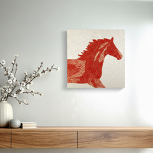 画像をギャラリービューアに読み込む, アートパネル 暁の馬