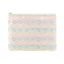 画像をギャラリービューアに読み込む, フラットポーチ(大) まんまるミッフィー(ホワイト)