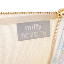 画像をギャラリービューアに読み込む, フラットポーチ(大) まんまるミッフィー(ホワイト)