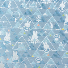 画像をギャラリービューアに読み込む, フラットポーチ(大) さんかくミッフィー(ブルー)