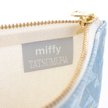 画像をギャラリービューアに読み込む, フラットポーチ(大) さんかくミッフィー(ブルー)
