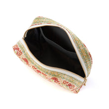 Load image into Gallery viewer, Square Pouch - Brocade with Colored Shell Pattern