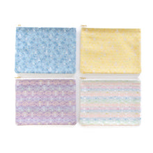 画像をギャラリービューアに読み込む, フラットポーチ(大) さんかくミッフィー(ブルー)