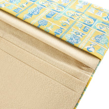 Load image into Gallery viewer, Long Wallet "KUSURI-DANA-NO HEBI(The Snake on the Medicine Cabinet)"(blue)