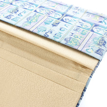 Load image into Gallery viewer, Long Wallet "KUSURI-DANA-NO HEBI(The Snake on the Medicine Cabinet)"(blue)