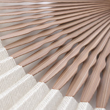 Load image into Gallery viewer, Gauze fan, double vine peony design, light yellow (copy)