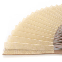 Load image into Gallery viewer, Gauze fan, double vine peony design, light yellow (copy)