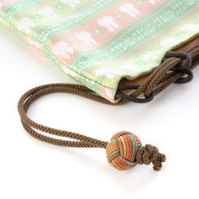 Load image into Gallery viewer, Shinigen bag (Pouch) "miffy DAN-MON(green)"