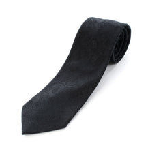 画像をギャラリービューアに読み込む, フォーマルネクタイ 葡萄唐草文錦 黒