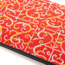 画像をギャラリービューアに読み込む, チャック付札入(皮裏財布) 瑞龍楚繍文